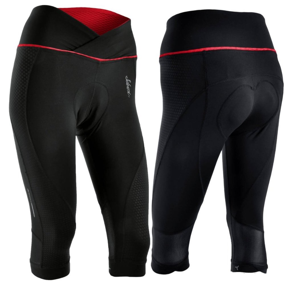 Silvini TINELLA Capri Gel Padded Cycling Shorts Compression Reflective NWT